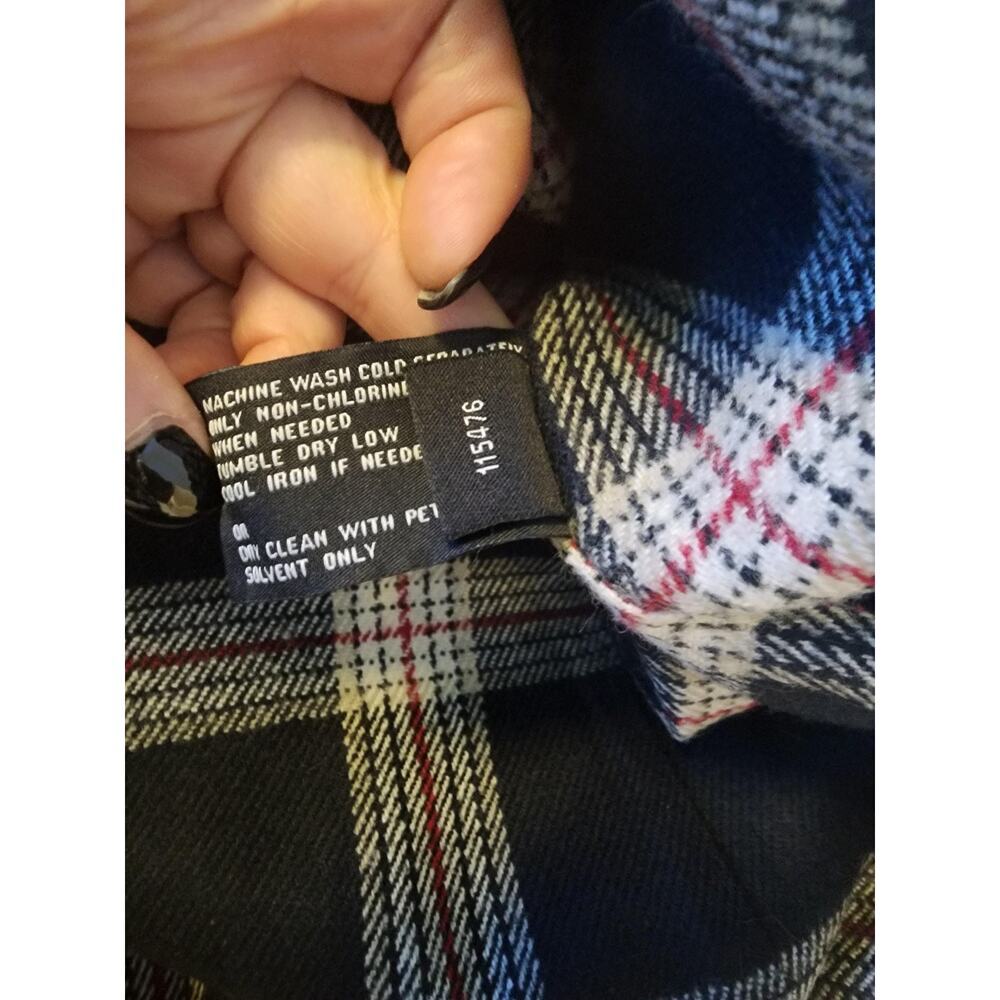 London Fog Trench Coat Womens XL Beige Belted Double Breasted Plaid Lined XL Wmn - Picture 12 of 14